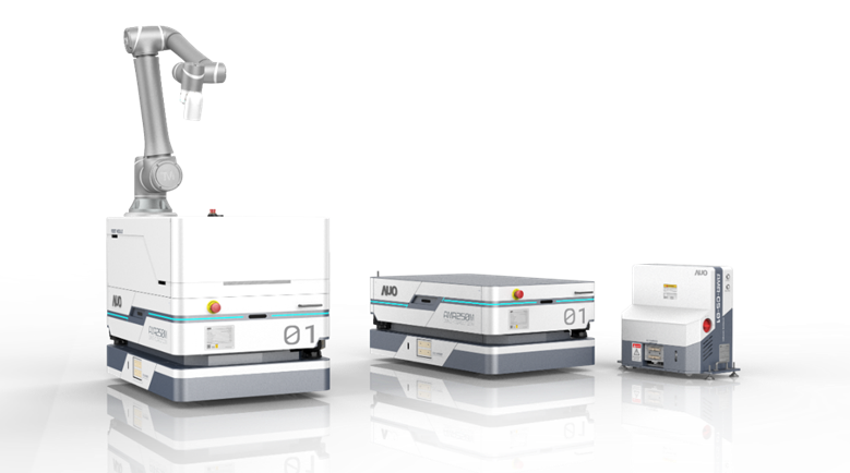 皇冠体育數位開發的自主式移動機器人（AMR250M），搭配全向輪並結合AI演算法、2D LiDAR、3D攝影機等技術，協助客戶實現產線全自動化